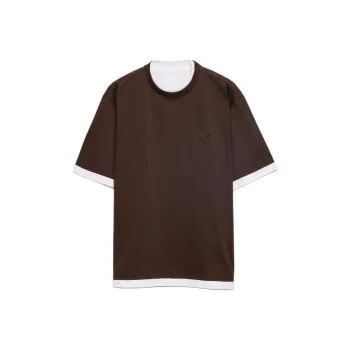 PRADA T Shirts Men Brown