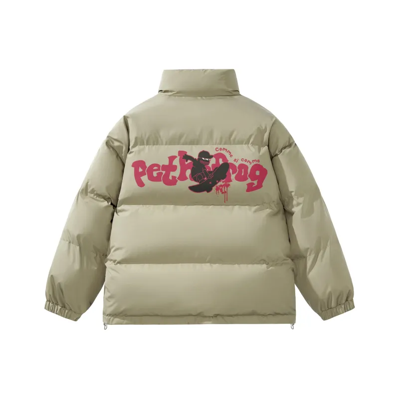 Pepe The Frog Puffer Jacket Unisex-10