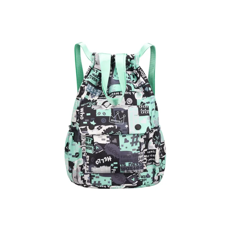 SUN EARTH &U Nylon Fabric Backpack Unisex Multicolor-3