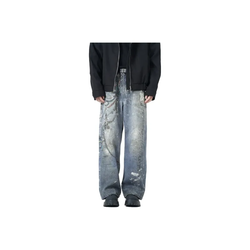 EPTISON Jeans Unisex Vintage Blue-0
