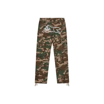 Ice Cream Running Dog Woodland Cargo Trousers