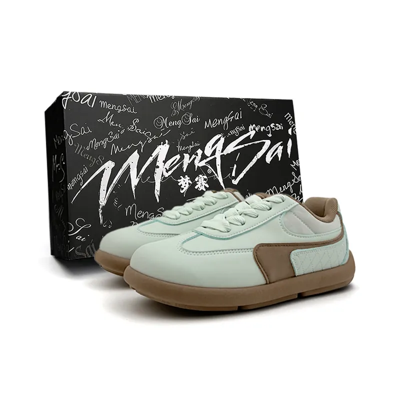 Mengsai Support Abrasion Resistant Low Top Casual Shoes Women's Mint Chocolate-0