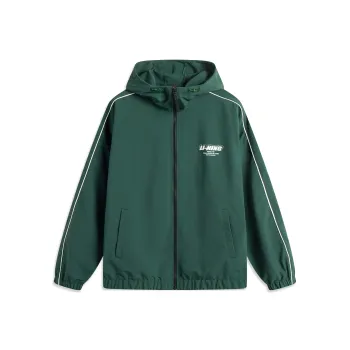 LiNing Lotus Leaf Trench Coat Men's Dark Green