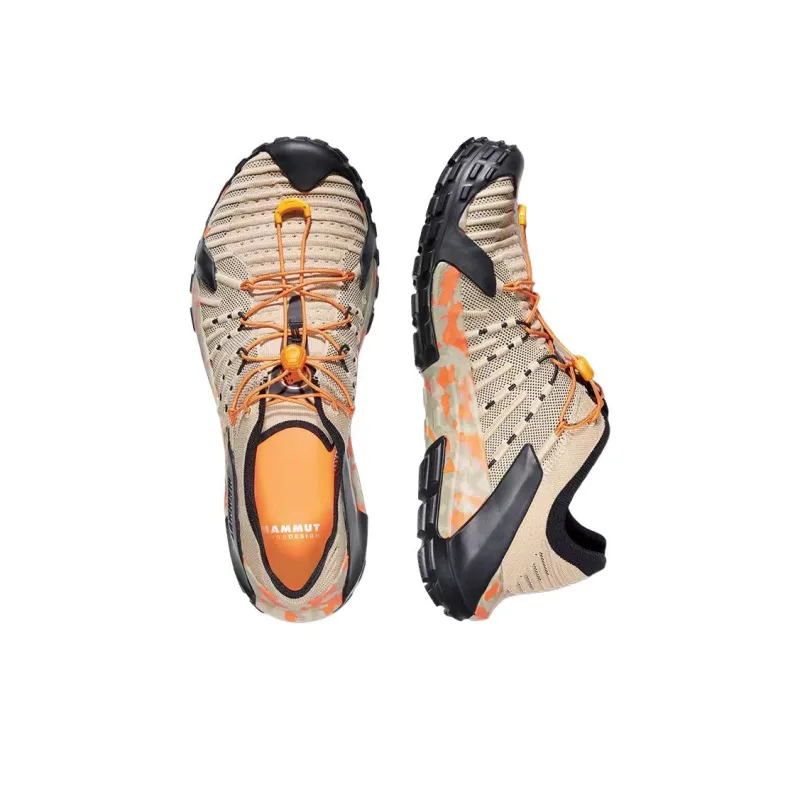 MAMMUT Hueco Cushioning Anti-Slip And Wear-Resistant Low-Top Hiking/Trekking Shoes Men's Black White Gray-2