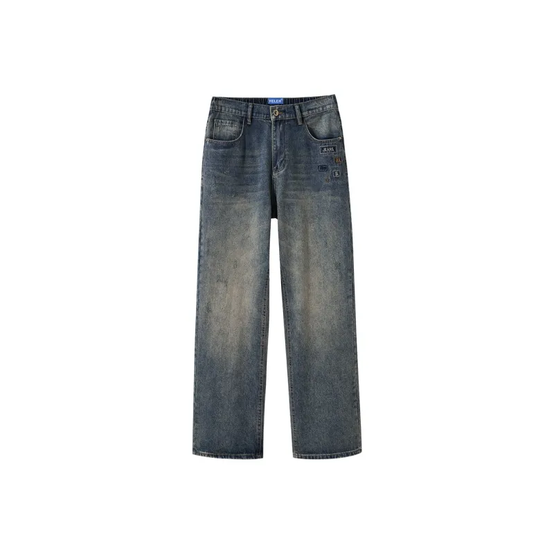 HELEH Jeans Unisex Vintage Blue-0