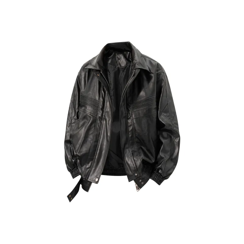 YATSI Leather Jacket Unisex Black-0