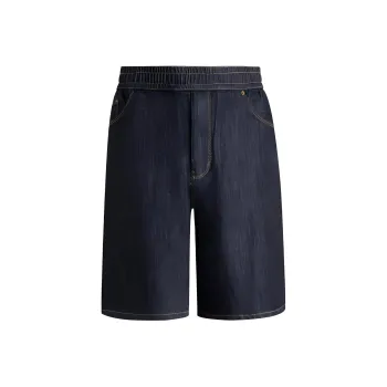 ARMANI EXCHANGE SS23 Denim Shorts Men's Blue