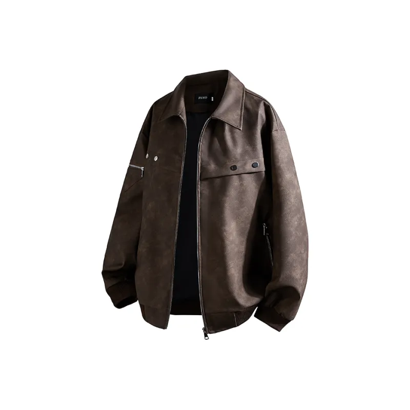Fakeyoung Leather Jacket Unisex-5