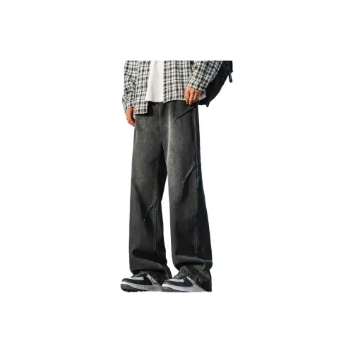 DUATOGE Jeans Men's Vintage Blue