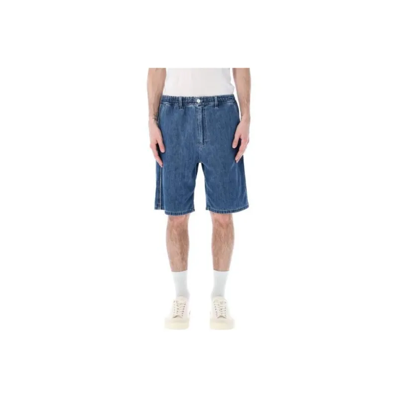 MARNI Elastic Waist Denim Shorts-1