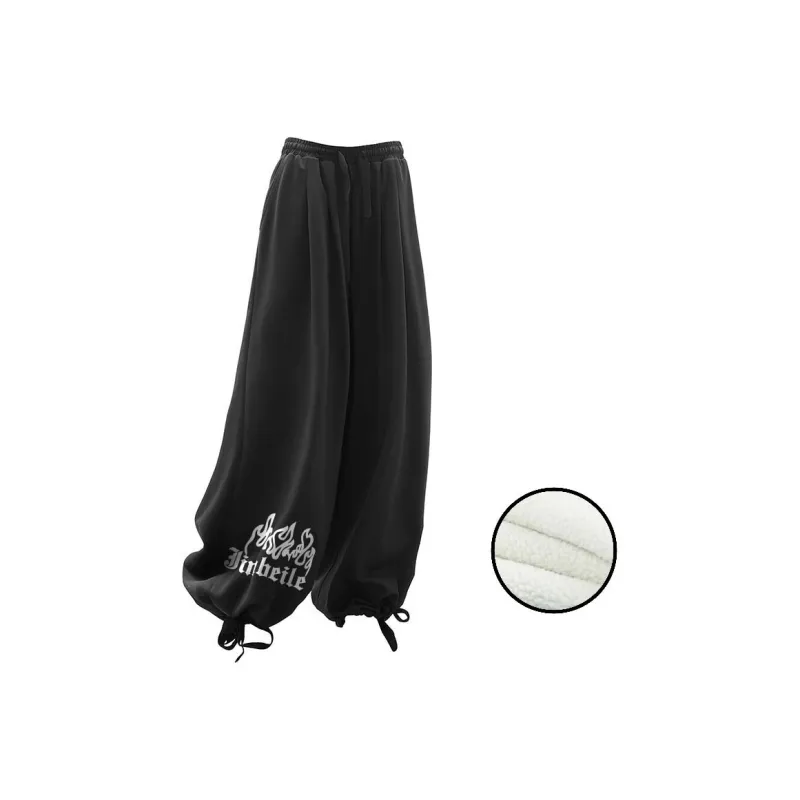 JINBEILE Casual Pants Fleece Lined Vs. Not Fleece Lined Unisex-8