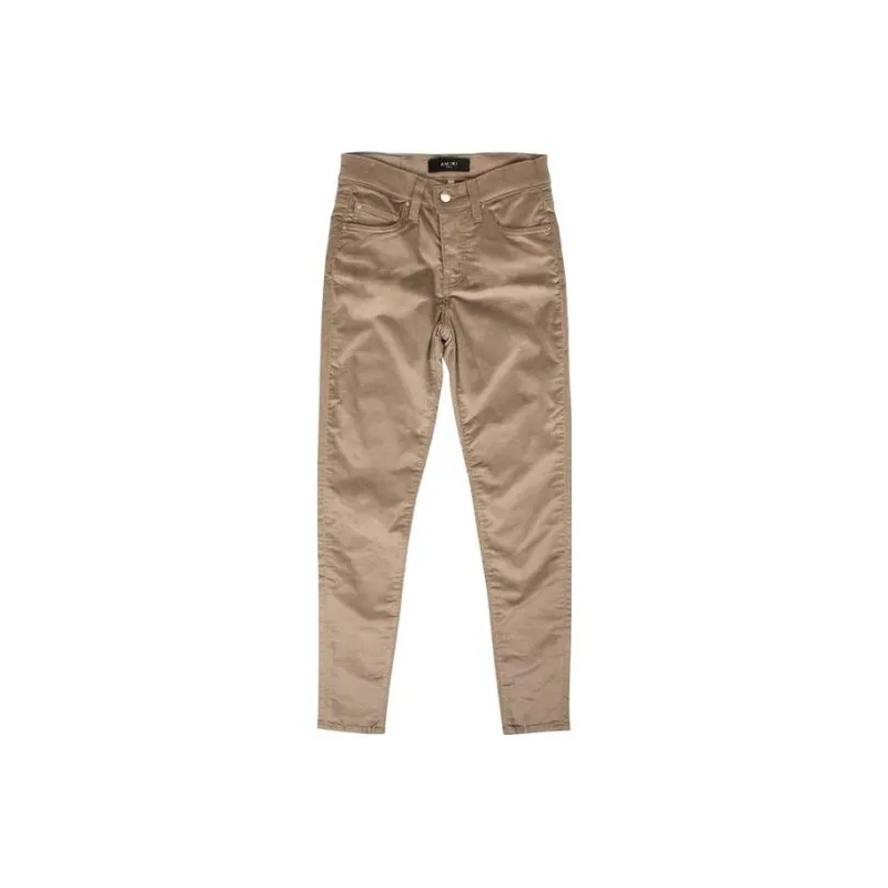 AMIRI Velour Skinny Back Slack Pants-0