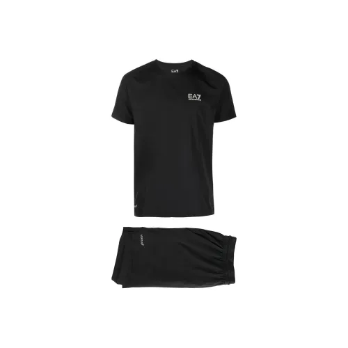 EMPORIO ARMANI Logo Printed Two Piece Tracksuit