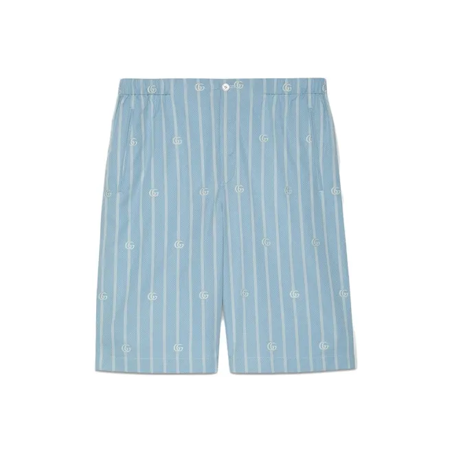 GUCCI Double G Stripe Shorts-0