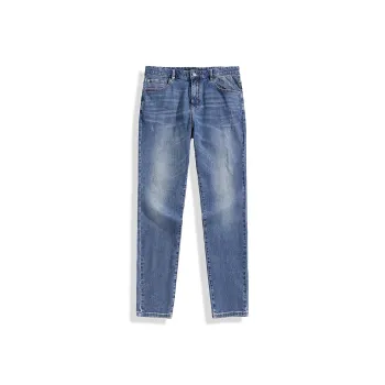 PEACEBIRD MEN Jeans Men Denim Medium Blue 1