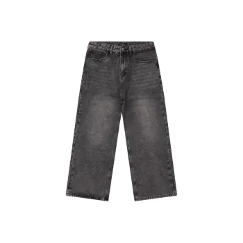 BELLKENIDEA Jeans Men's Washed Black