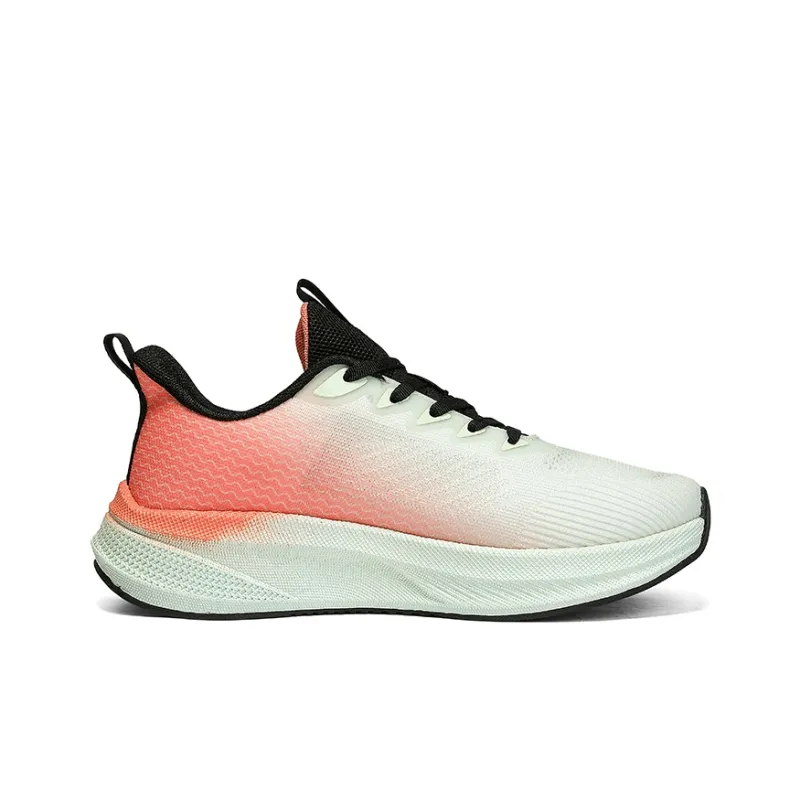 Kuding Running Shoes Men Low Top Light Green Watermelon Red/Daytime Blue/Pine Green-2