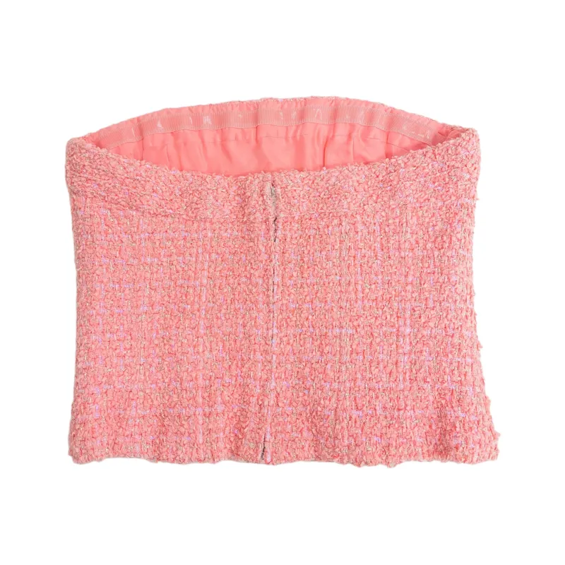 CHANEL Crop Top Women's Orange Pink-1