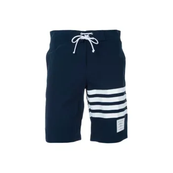 THOM BROWNE Casual Shorts Men Navy Blue