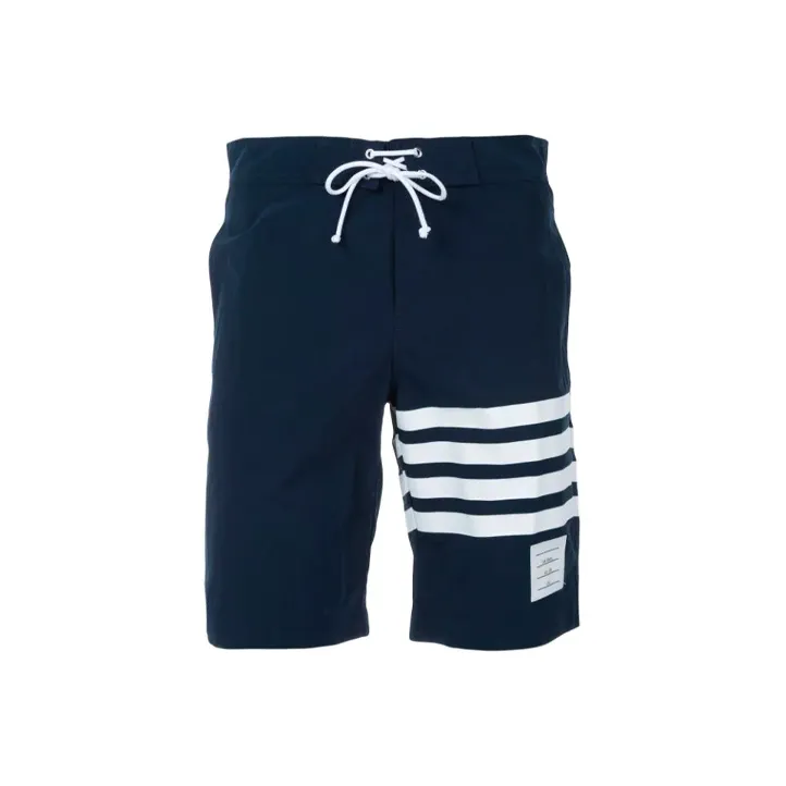 THOM BROWNE Casual Shorts Men Navy Blue-0