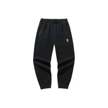 Anta Basketball Collection Knitted Sports Pants Men's Basic Black