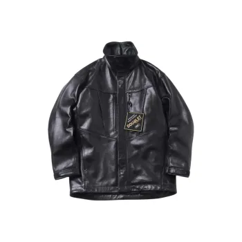 Doublet Leather Jacket Men's Black