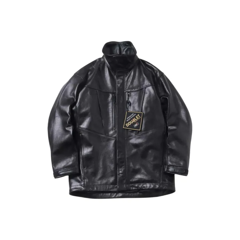 Doublet Leather Jacket Men's Black-0