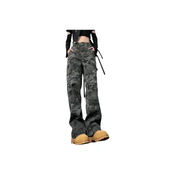 Magmode Jeans Unisex Camouflage Black