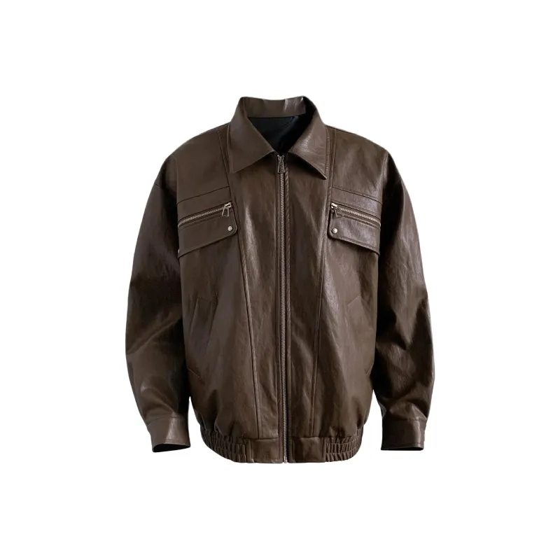 Pirkadat Leather Jacket Unisex Warm Black-6