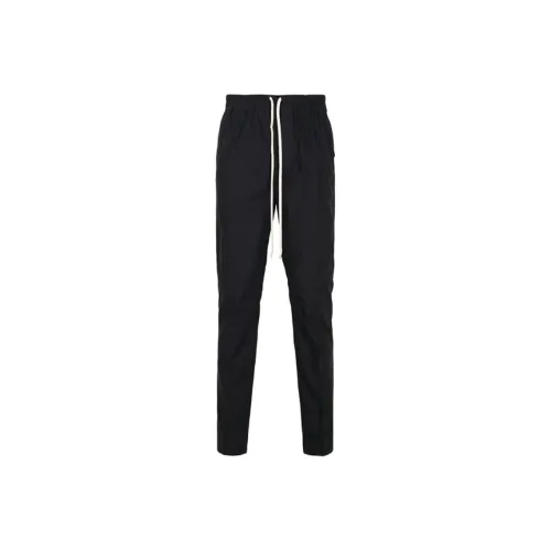 RICK OWENS Cotton Drawstring Slim Long Pants