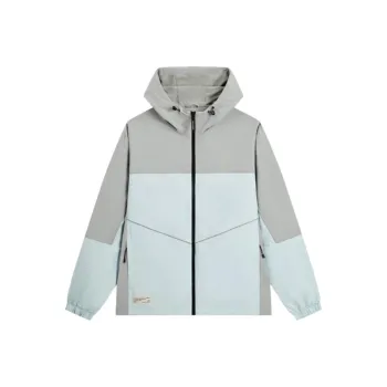 XTEP Trench Coat Men's Dove Gray/Green Gray
