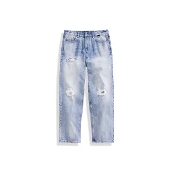 PEACEBIRD MEN Jeans Men Denim Light Blue 1