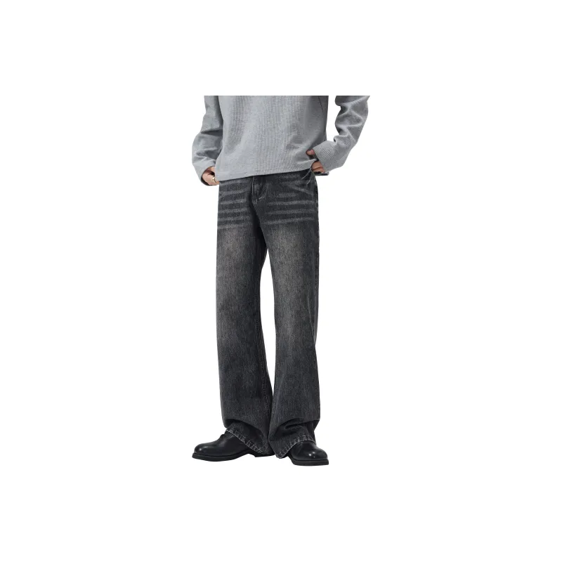 KM Jeans Unisex Black Gray Color-0