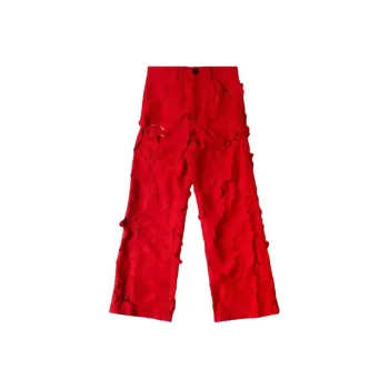 MARNI Embroidered Rover Flowers Cut Out Trousers
