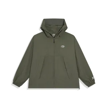 XTEP Trench Coat Unisex Que Mo Green