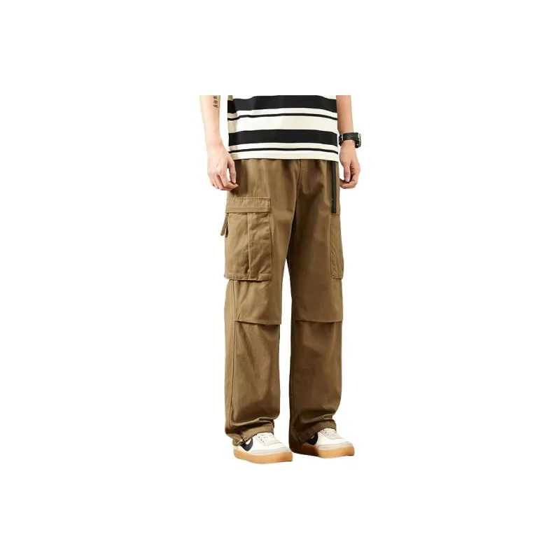 NOME Vintage Casual Straight Fit Wide Leg Pants Unisex-5