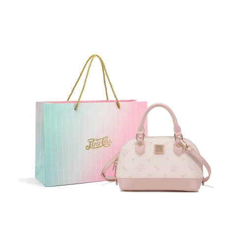 Pepsi PU Dome Bag, Shoulder Bag, Crossbody Bag, Handbag Regular Women's Cherry Blossom Pink