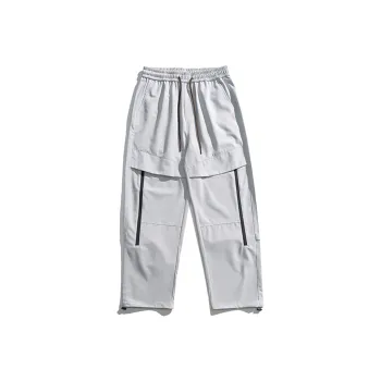 LEVEL Casual Pants Unisex Snow Mountains Gray