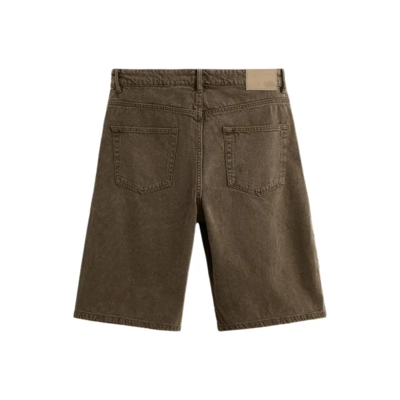ZARA Denim Shorts Men Brown-1