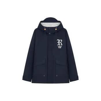 Teenie Weenie Men Trench Coat Unisex Navy Blue