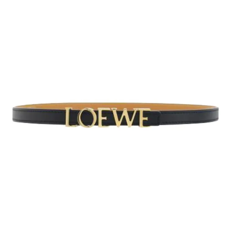 LOEWE Logo Lettering Buckle Belt-0