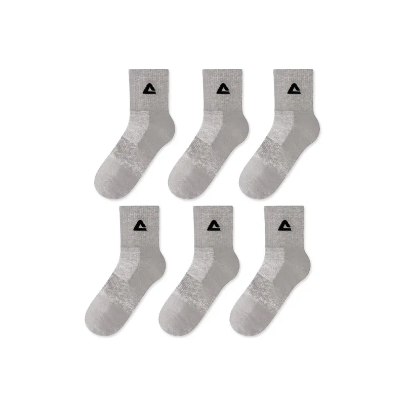PEAK Mid Calf Socks Unisex 6 Pairs-3