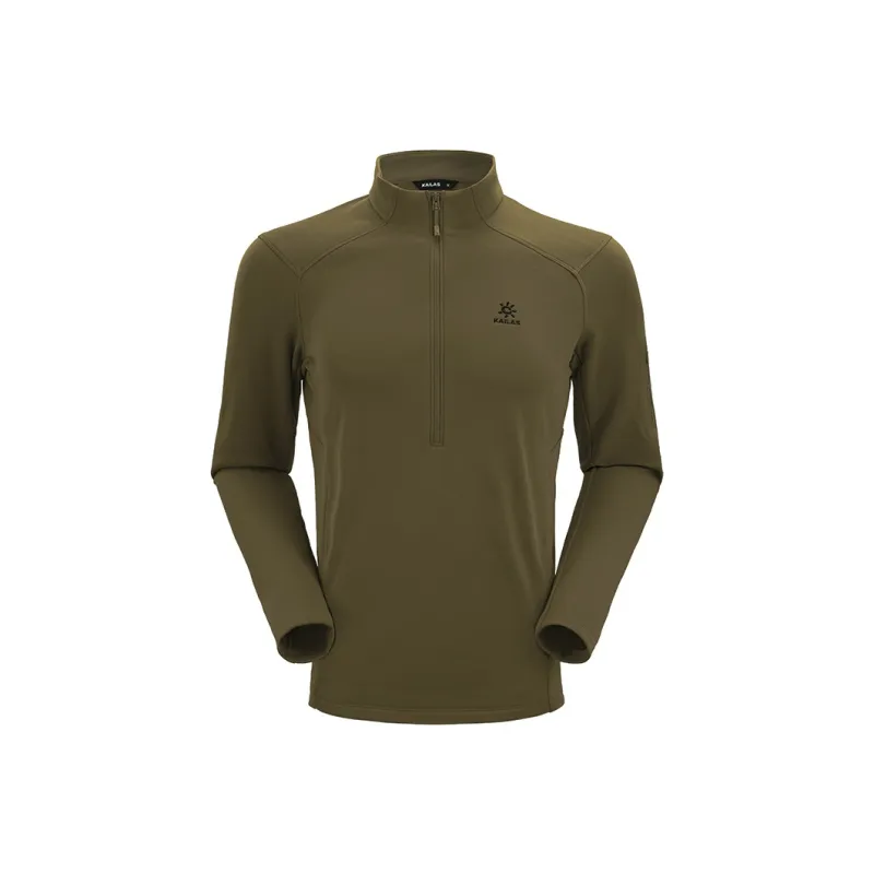 KAILAS Stand Collar Semi Open Chest Jacket Coat Men's-3