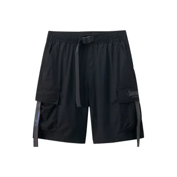 FUN X Snoopy Cargo Shorts Men's Black
