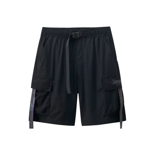 FUN X Snoopy Cargo Shorts Men's Black