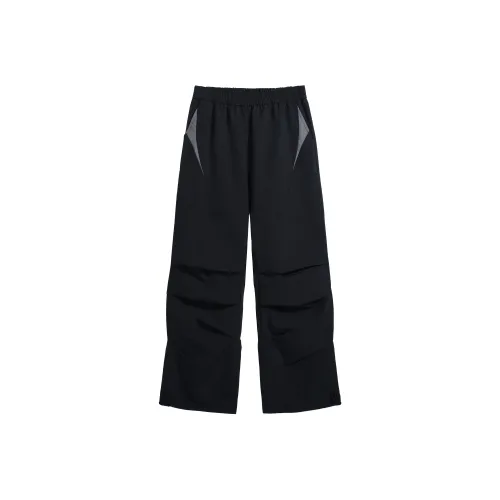 Silente Windbreaker Pants Unisex Black Gray Color