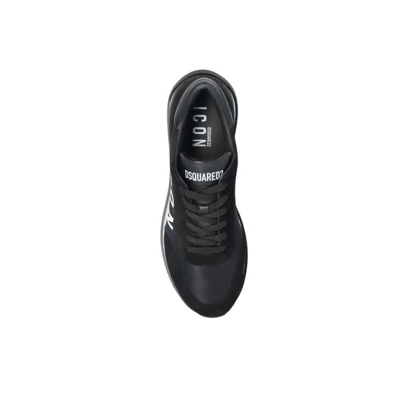 DSQUARED 2 Icon Logo Printed Low Top Sneakers-3