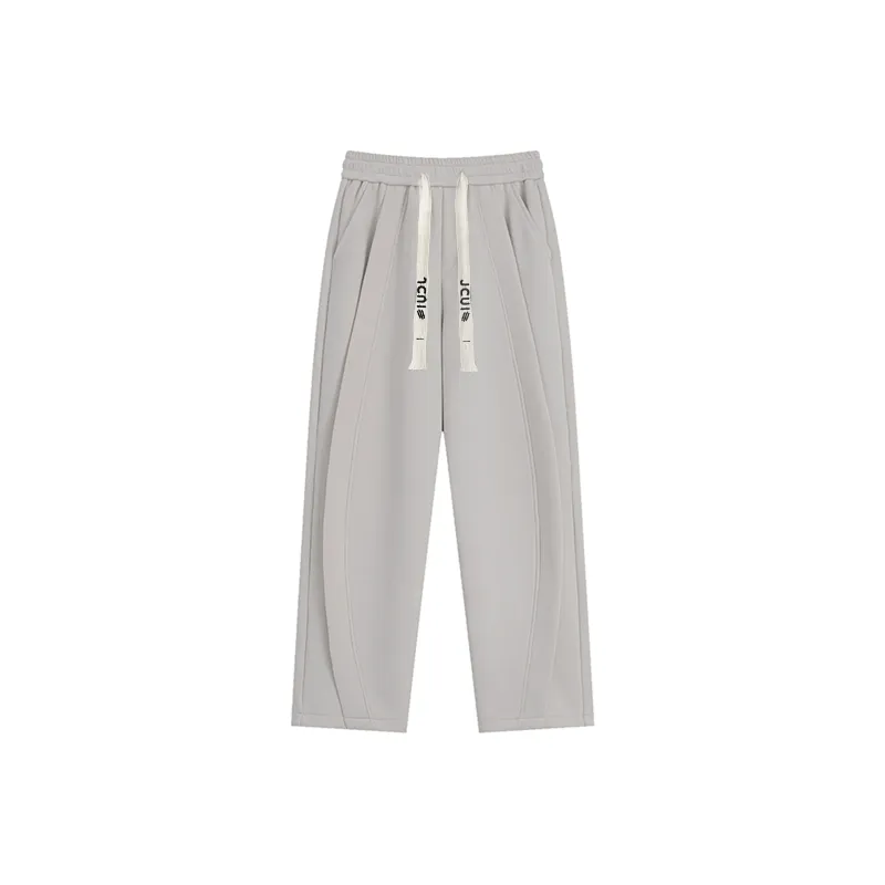 JCUI Casual Pants Unisex Apricot-13