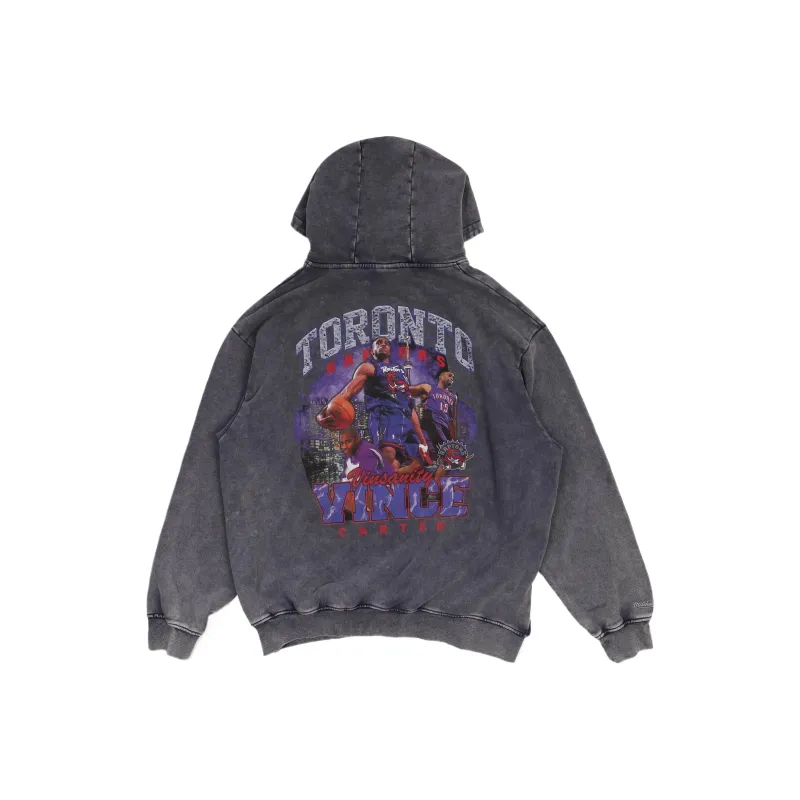 Mitchell & Ness Bling Hoodie VINCE CARTER Sweatshirt Unisex Dark Gray-1