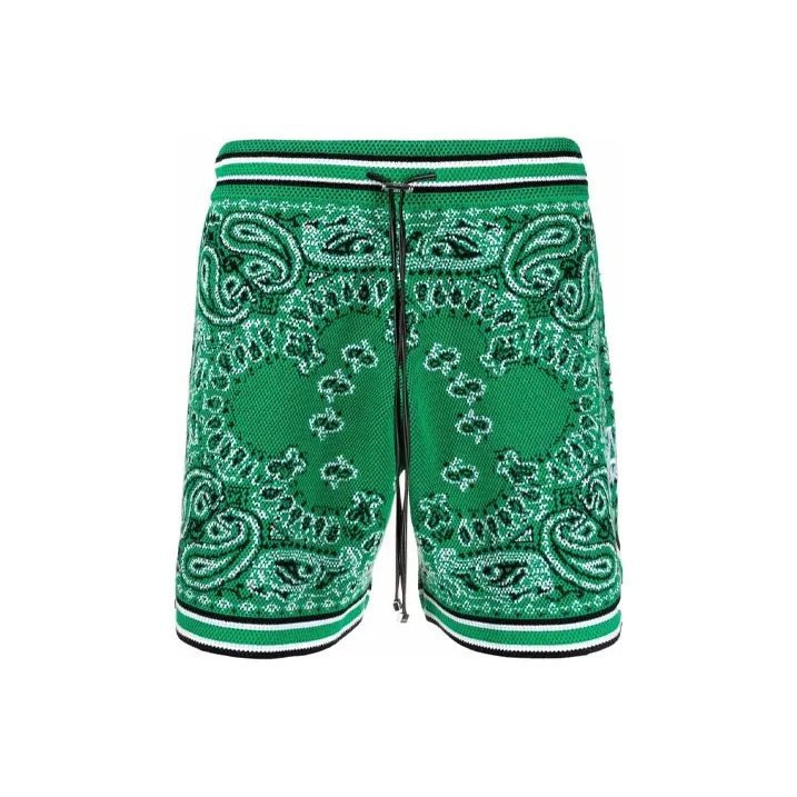 AMIRI Bandana Crochet Basketball Shorts-0